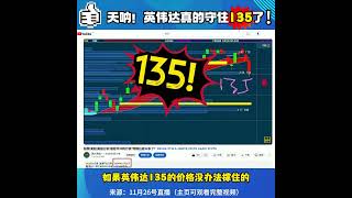 股票美股美股分析天呐！英伟达真的守住135啦！NVDA [upl. by Anu35]