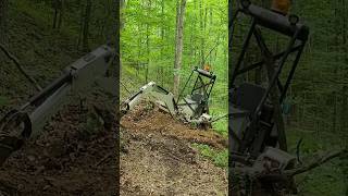 Not its intended purpose Go For Digger towable backhoe offroad trail making [upl. by Yahska]