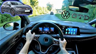 VW Golf 8 GTD  POV Drive [upl. by Nessa535]