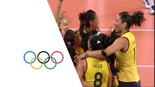 Brazil vs Russian Fed  Womens Volleyball Quarterfinal  London 2012 [upl. by Favien]