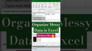 Excel Hack Organize Messy Data FAST Using Text to Wizard Feature [upl. by Fabiolas90]