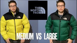 WATCH BEFORE YOU BUY The North Face Retro 1996 Nuptse Complete Size Guide Medium vs Large [upl. by Elleirol]