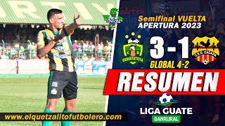 PECHO AMARILLO A LA FINAL Guastatoya 34 VS Zacapa 12 Semifinal Vuelta Apertura 2023 RESUMEN [upl. by Asilec]