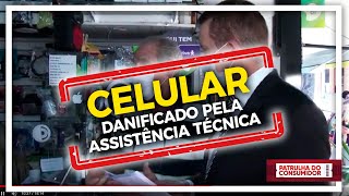 ASSISTÃŠNCIA TÃ‰CNICA DANIFICA APARELHO CELULAR DE CONSUMIDOR [upl. by Miarhpe209]