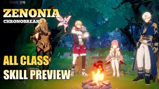 Zenonia Chronobreak Gameplay  All Class Skill Previews [upl. by Zerdna]