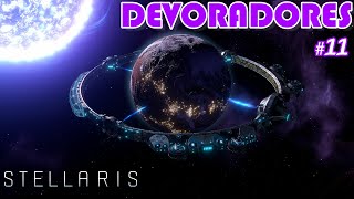 STELLARIS 38 DEVORADORES  Ep11 quot¡Nos Atacanquot Gameplay Español [upl. by Ashly]