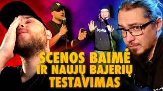 Komedijos UŽKULISIAI Scenos baimė ir naujų bajerių testavimas openmicuose 17 [upl. by Ojyma]