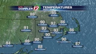 Meteorologist Michelle Muscatello reports on the weather [upl. by Einolem]