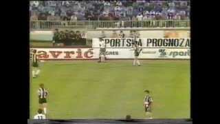 Prvenstvo Jugoslavije 198081  Partizan  Hajduk [upl. by Melinde361]