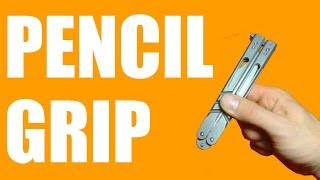 Balisong Tutorial  Pencil Grip Flip  Beginner 145 [upl. by Nyletac]