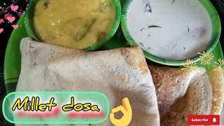 How to make millet dosa  making millet dosa  dosa [upl. by Chappy380]