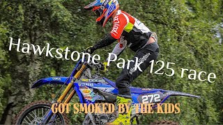 British Championship 125 Race at Hawkstone Park Got SMOKED by the KiDS [upl. by Enitsahc]