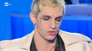 Achille Lauro da Sanremo all Eurovision Song Contest per San Marino  Domenica In 27022022 [upl. by Amathist]