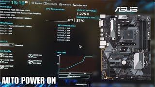 How To Auto Power On Asus B450 Motherboard In Bios [upl. by Towers431]