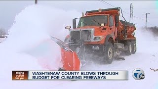 Washtenaw County blows through budget for clearing freeways [upl. by Adnam]