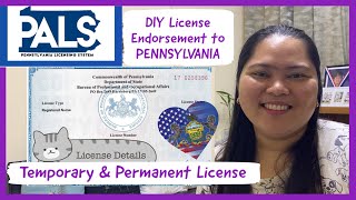 NURSING LICENSE ENDORSEMENT TO PENNSYLVANIA  TEMPORARY amp PERMANENT LICENSE  NAVIGATE PALS  TIPS [upl. by Renrut811]