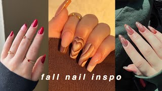 AESTHETIC FALL NAIL DESIGNS [upl. by Arnie]