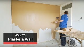 How to plaster a wall with Wickes [upl. by Chaffee]