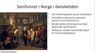 Norsk tidlig moderne tid 15361814  Oversikt [upl. by Asirram117]