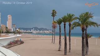 Benidorm Storm passing over city 14 October 2019 [upl. by Egres726]