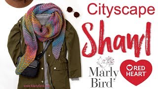 How to Knit Beginner Cityscape Shawl [upl. by Monia]