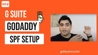 6 G Suite Setup  Easily Setup G Suite SPF Records for your Godaddy domain [upl. by Maurizia682]