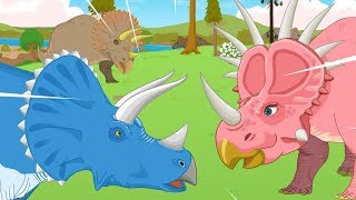 Ceratopsia Special Horned Dinosaurs Compilation  Triceratops  More ★ Geni Dino World [upl. by Loris328]