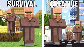 I Gave Villagers Creative Mode For 24 Hours in Minecraft [upl. by Mireielle198]