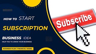 Subscription business idea business plan  financial model MS Excel template download [upl. by Auberon]