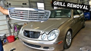 MERCEDES W211 GRILL REMOVAL REPLACEMENT [upl. by Einra264]