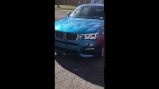 NEW 2016 BMW X4 M40i  360 Look  Long Beach Blue [upl. by Azal]