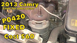 FIX code P0420 with only 60 Toyota Camry P0420 catalytic converter code FIXED [upl. by Sokil877]