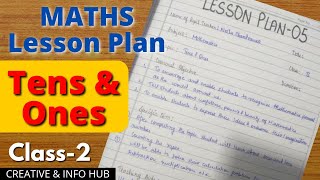 Maths Lesson Plan  Tens amp Ones  Class 2  with Paper Origami Activity  Creative amp Info Hub [upl. by Gotthelf]