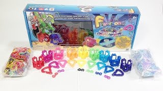 Rainbow Loom Finger Loom Party Pack Unboxing  Review Loom bands [upl. by Notxam]