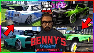 Los Mejores COCHES del TALLER de BENNY´S en GTA 5 Online  Mejores COCHES GTA Online 2024 [upl. by Darken]