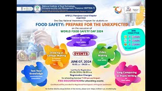 NIFTEMThanjavur World Food Safety Day [upl. by Lledrac]