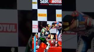 Toprak Razgatlioglu takut sampanye motogp mamankracing shorts [upl. by Eugenle]