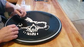 Stencil Painting with Oramask [upl. by Avra]