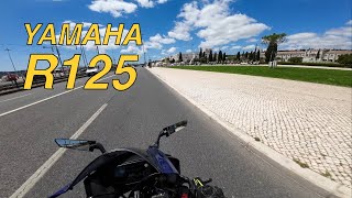 EXPLORING LISBON WITH THE NEW YAMAHA R125 2024 4K [upl. by Manolo]