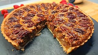 Pican pie Tarte aux noix de pécan une tuerie 😱😋5min de préparation [upl. by Akinal]