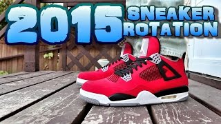 2015 YEAR LONG SNEAKER ROTATION [upl. by Annoved]