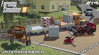 Rebuilding driveways amp new crane  Lawn Care on Untergriesbach  Farming Simulator 19  Episode 14 [upl. by Adar]