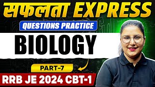 RRB JE 2024 CBT1 Biology Question Practice  RRB JE 2024 CBT1 Preparation  Safalta Express🚂 [upl. by Mailliwnhoj]