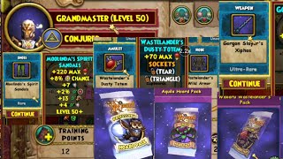 Level 50 Multipack Opening in Wizard101 [upl. by Sotos]