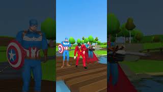 Spider man challenge fishing vs Captain Joker Super Man  Marvel Animation shorts gta spiderman [upl. by Amund428]