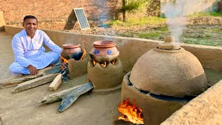 How to Make Multiple Clay Stoves  Primitive Technology Of Outdoor Cooking Stoves  Mitti Ka Chulha [upl. by Linetta]