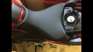 Honda NC750X Seat Slope Adjustment [upl. by Chally841]