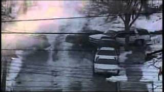 Cars Sliding Down Icy Road in Pittsburgh [upl. by Heyra]