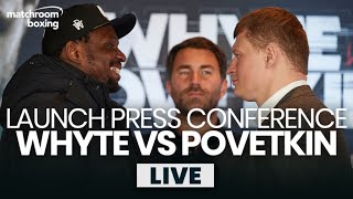 Dillian Whyte vs Alexander Povetkin launch press conference [upl. by Laddy]