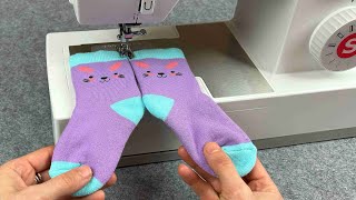 Look What I Did With Socks A Super Sewing Idea [upl. by Nekal]